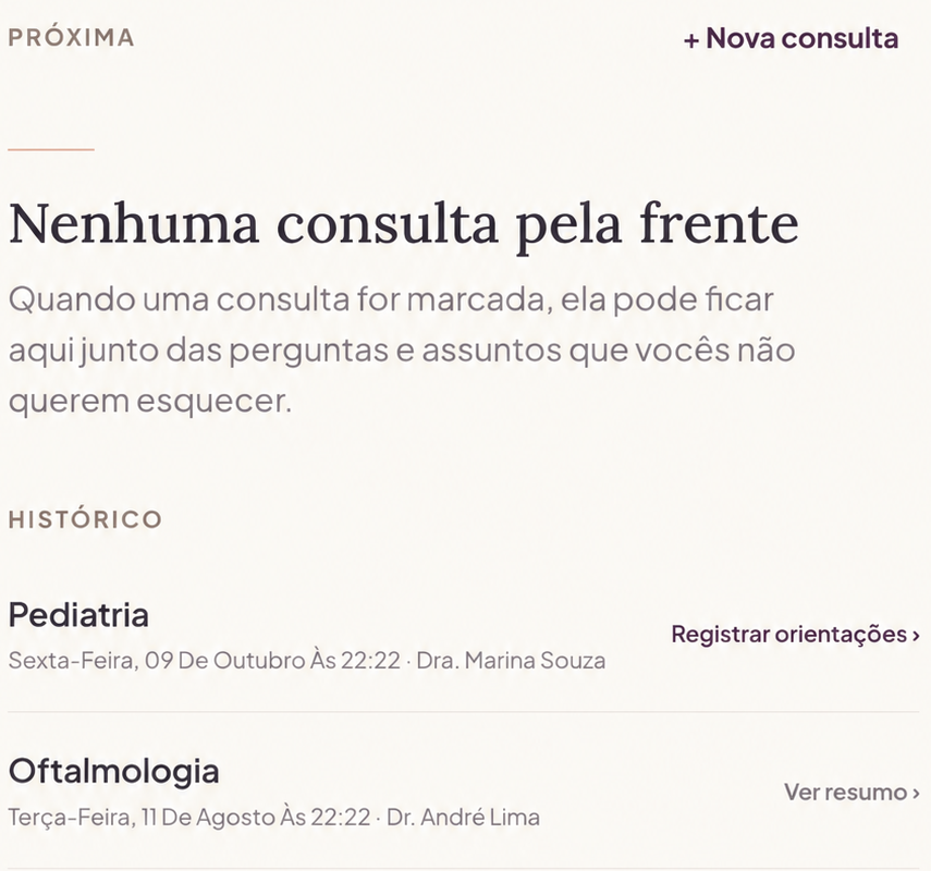 Exemplo ilustrativo de consulta no Tenderness